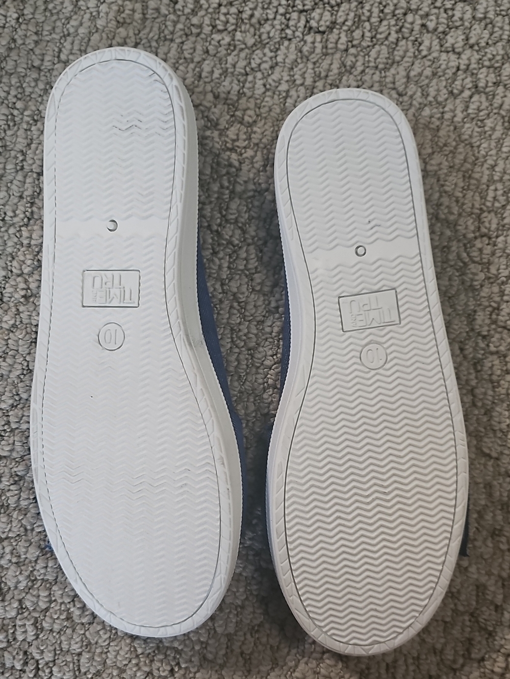 New! Denim Bow Slip-On Flats - Blue, Size 10 - Picture 5 of 5